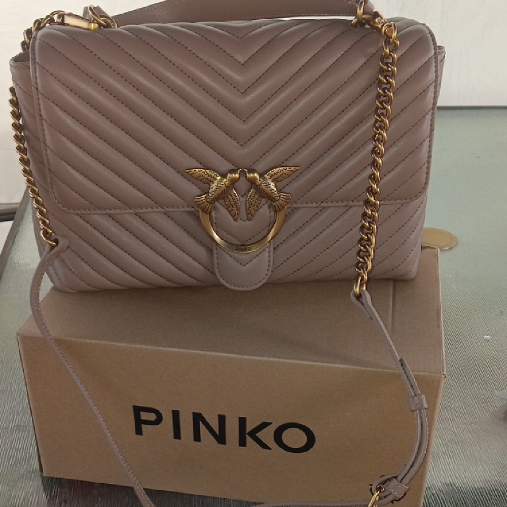 PINKO Love Classic Puff Maxi Quilt HANDBAG/SHOULDER BAG